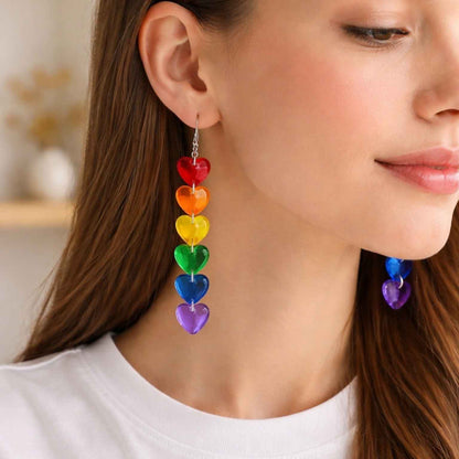 Rainbow Heart Dangles