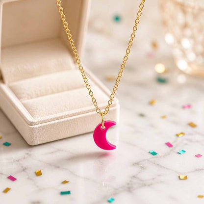 Moon Glow Pop Charm Necklace