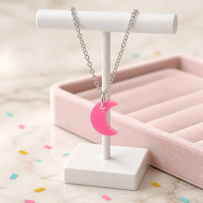 Moon Glow Pop Charm Necklace