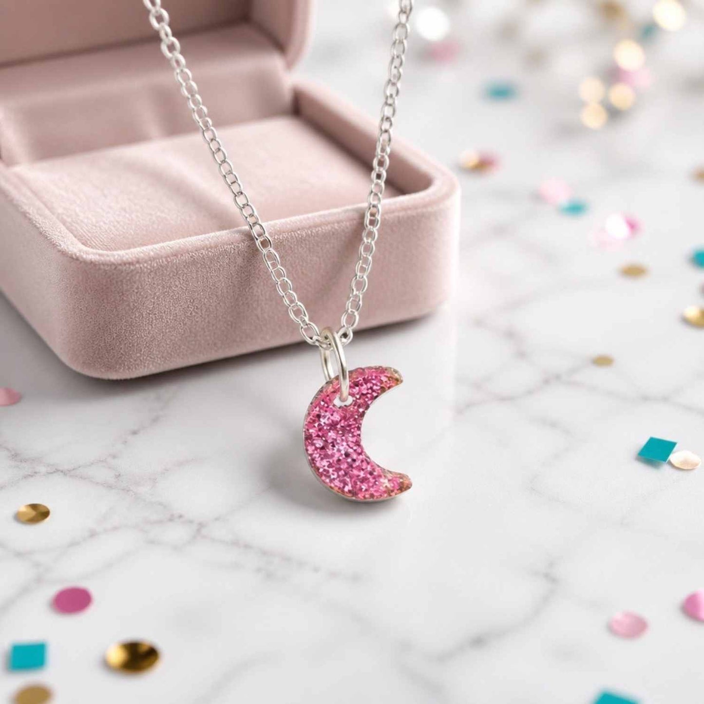 Moon Glow Pop Charm Necklace