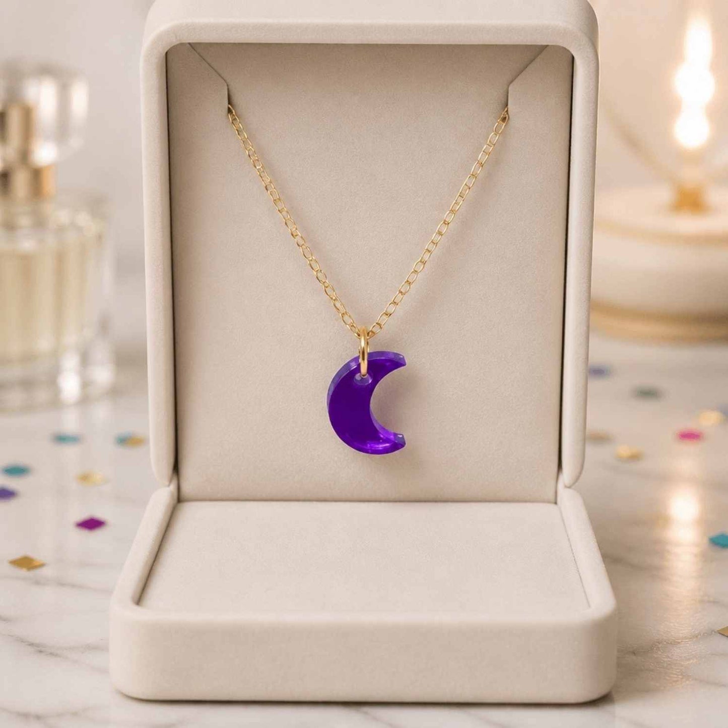 Moon Glow Pop Charm Necklace