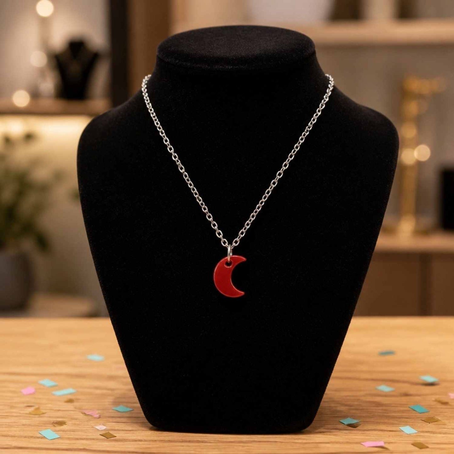 Moon Glow Pop Charm Necklace