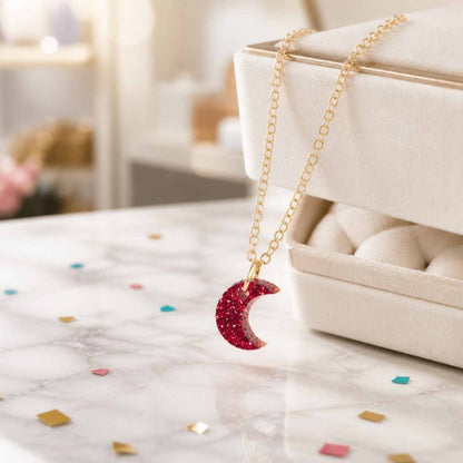 Moon Glow Pop Charm Necklace