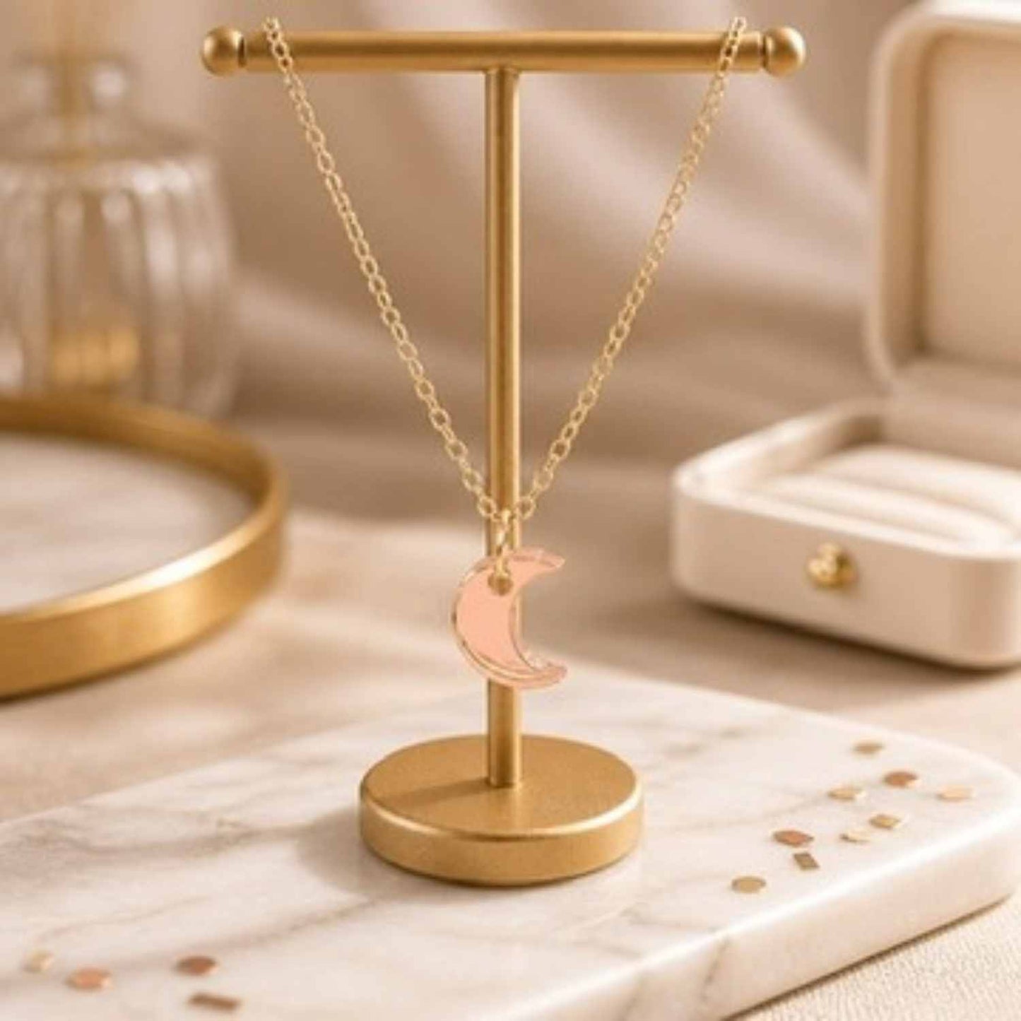 Moon Glow Pop Charm Necklace