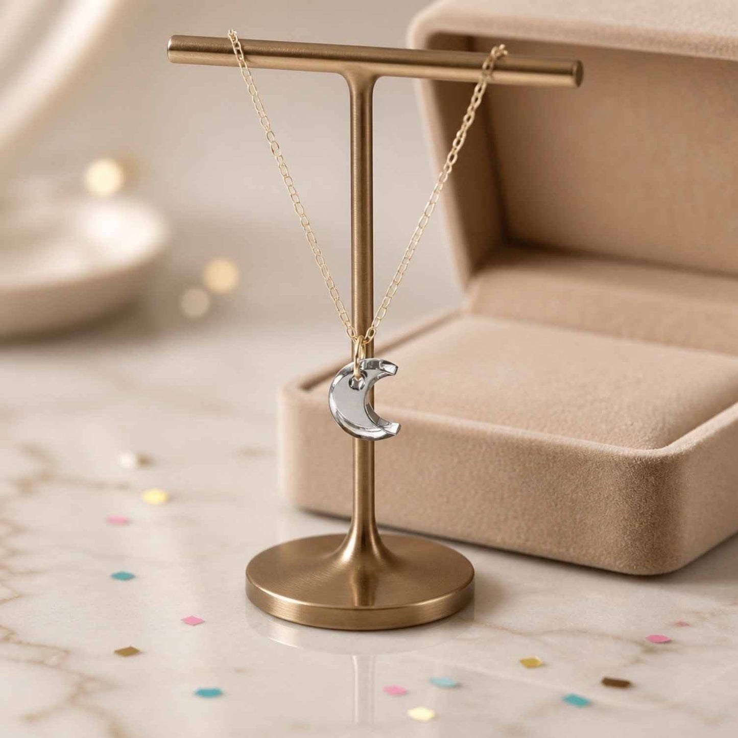 Moon Glow Pop Charm Necklace