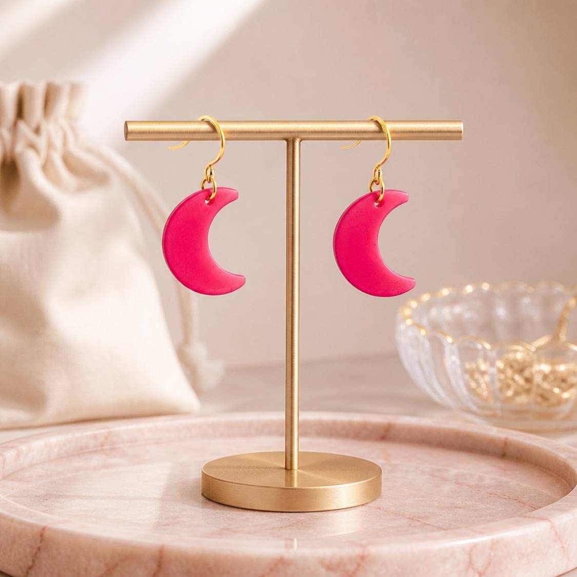 Moon Glow Earring & Necklace Set