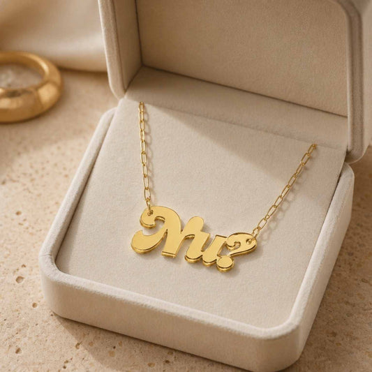 Nu? Necklace | Judaica Yiddish necklace