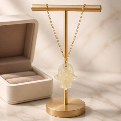 Hamsa Star of David Necklace – Jewish Protection Pendant