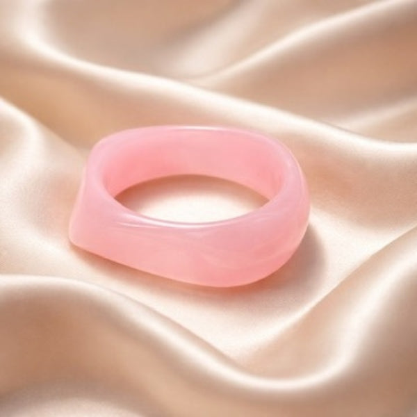 Wavy Lucite Bangle Bracelet