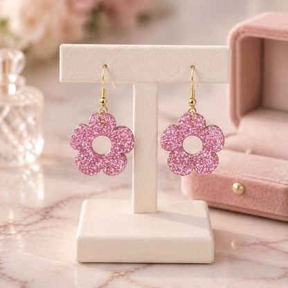 Bloom Flower Midi Earring & Necklace Set