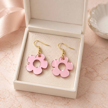 Bloom Flower Midi Earring & Necklace Set
