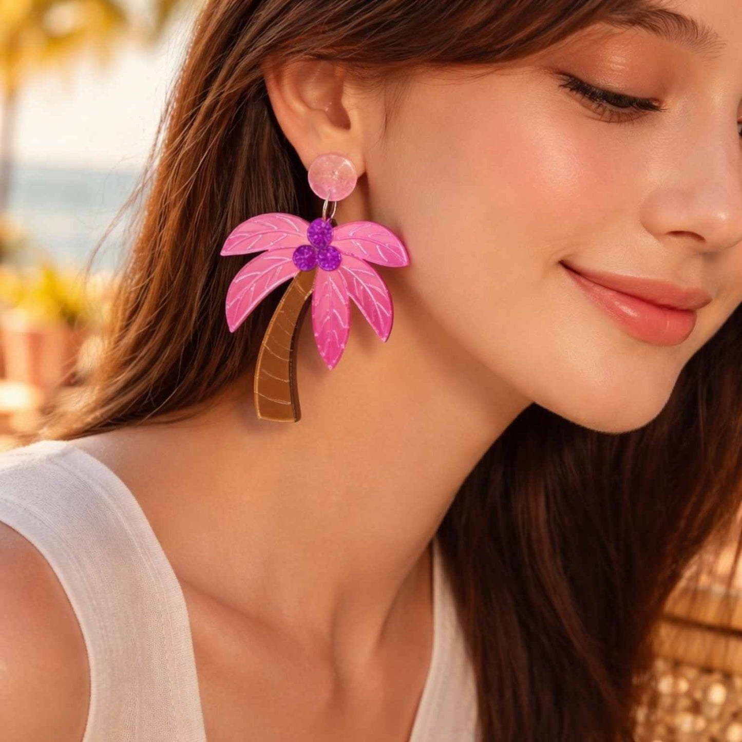 Palm Tree Earrings