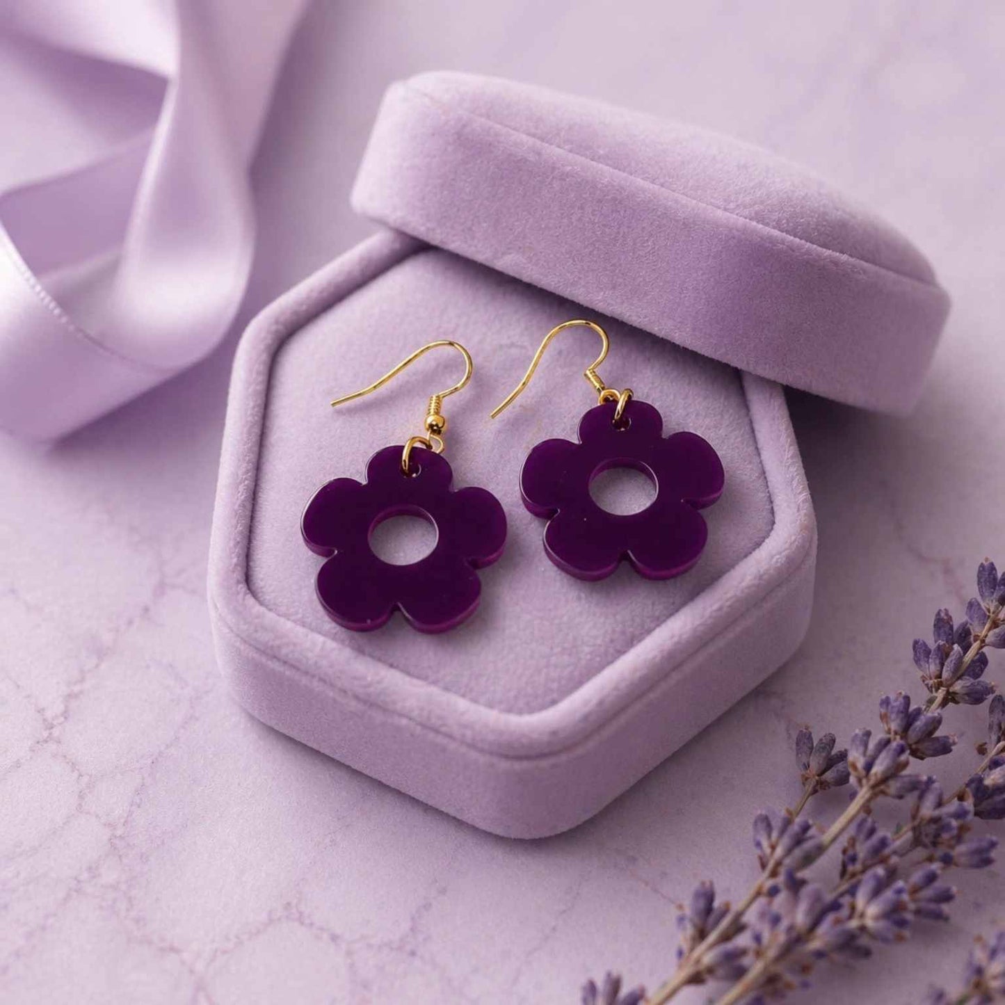 Bloom Flower Midi Earring & Necklace Set