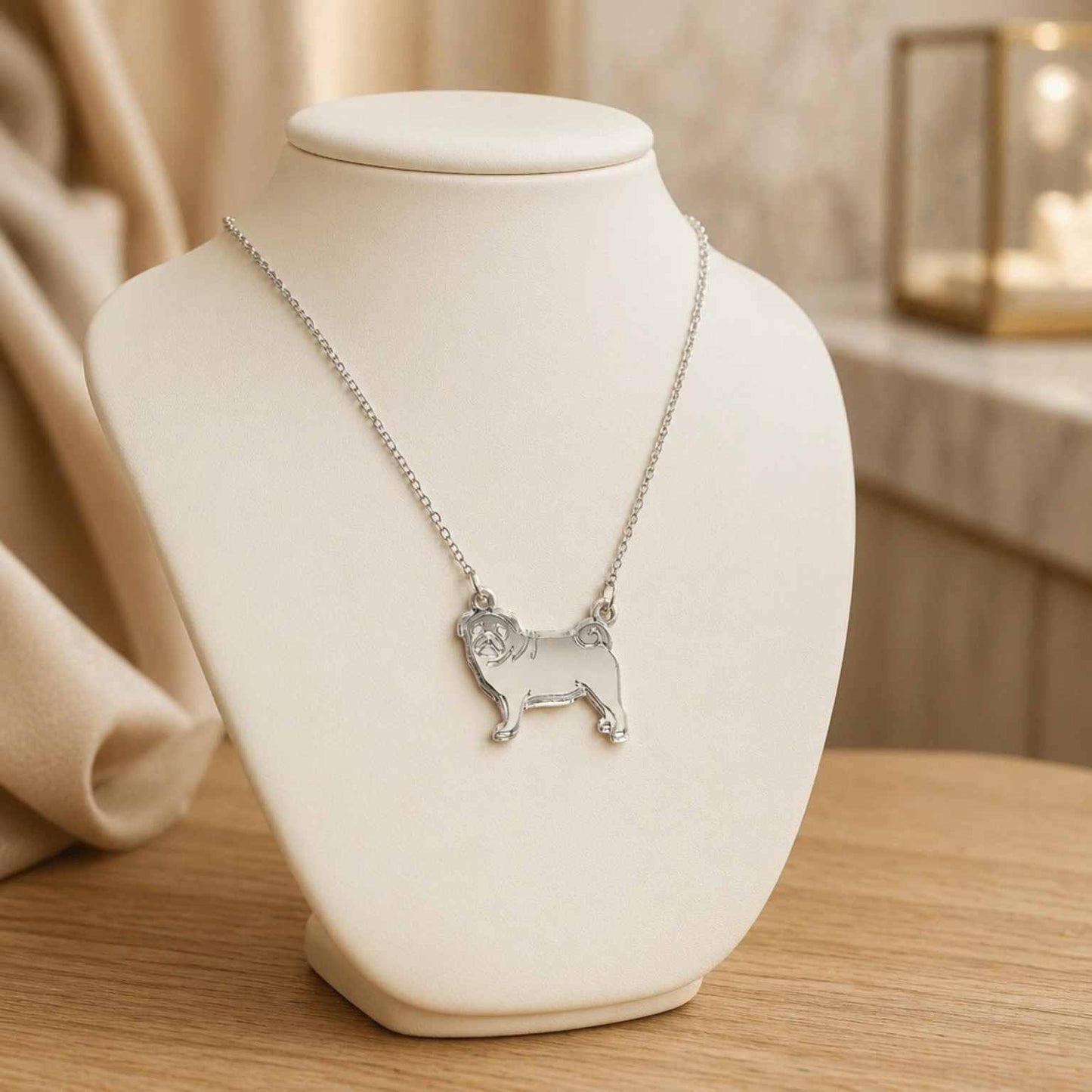 Pug Dog Necklace