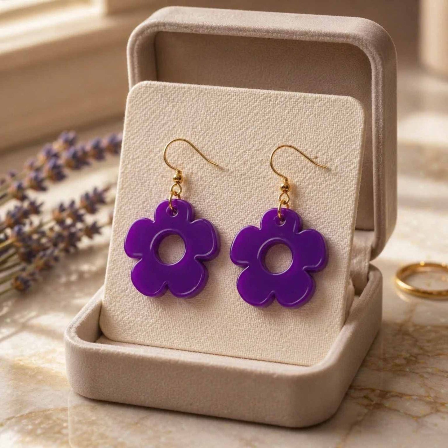 Bloom Flower Midi Earring & Necklace Set