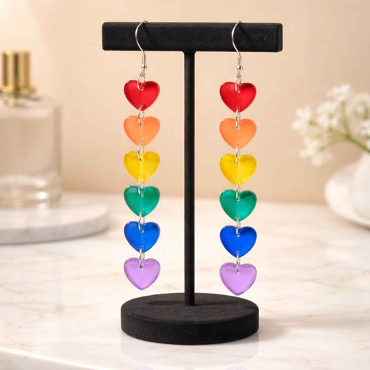 Rainbow Heart Dangles