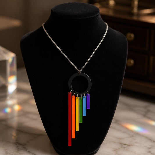 Rainbow Rays Pendant Necklace
