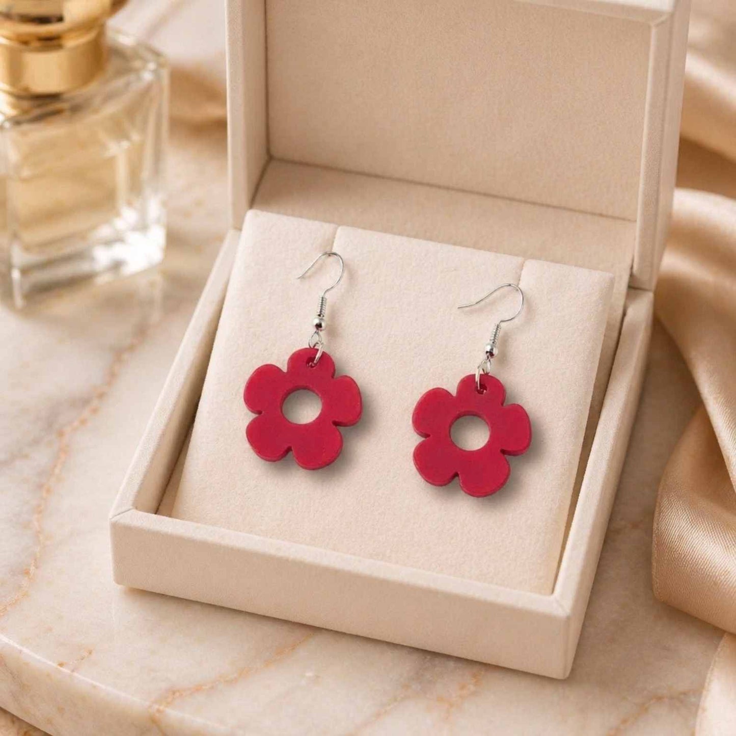 Bloom Flower Midi Earring & Necklace Set