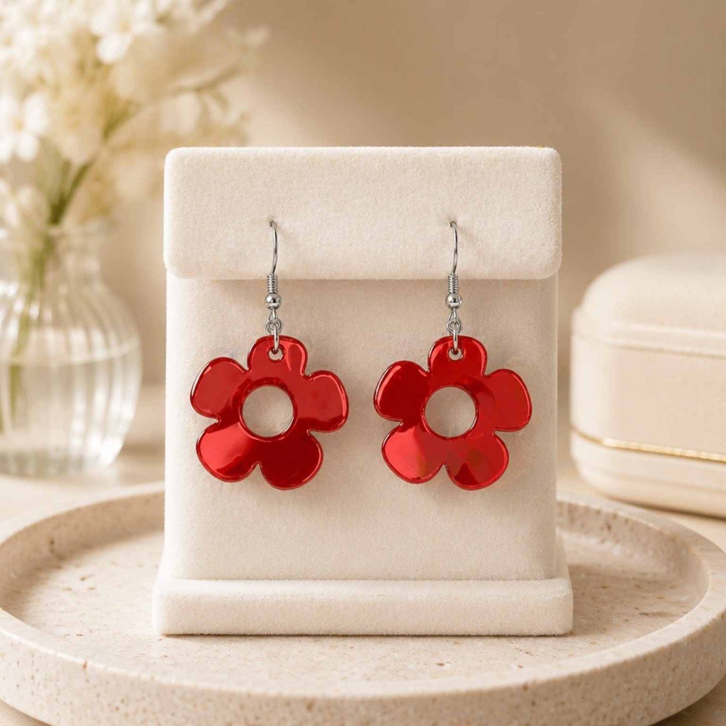 Bloom Flower Midi Earring & Necklace Set