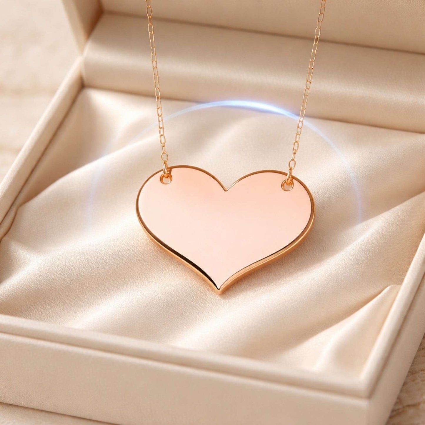 Love Heart Maxi Necklace | Mirror, Glitter & Acrylic | SassyBirds