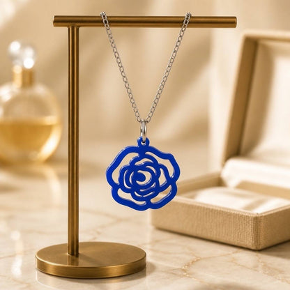 Petite Rose Silhouette Necklace