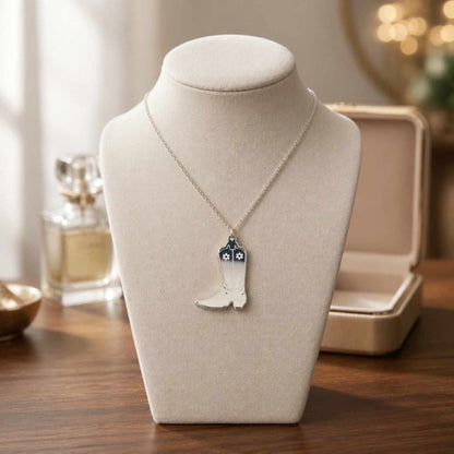 Cowboy Boot Necklace – Western Style Acrylic Pendant | SassyBirds