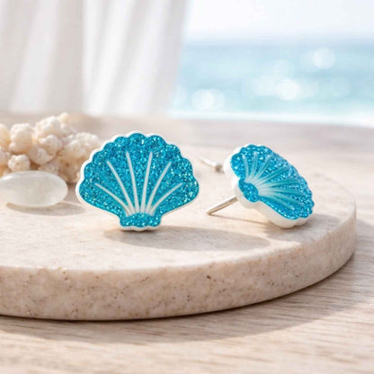 Glitter Shell Earrings