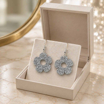 Bloom Flower Midi Earring & Necklace Set