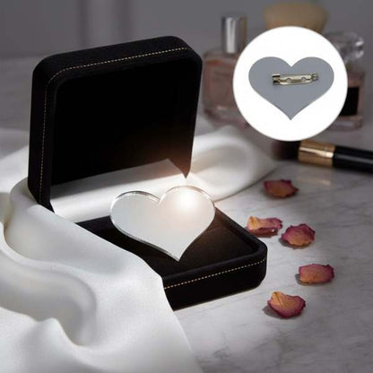 Love Heart Pin – Custom Acrylic Heart Brooch