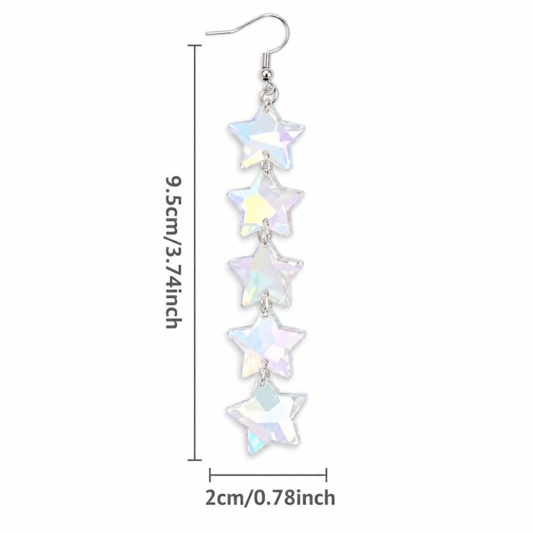 Aurora Star Drop Earrings