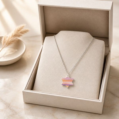 Star of David Charm Necklace