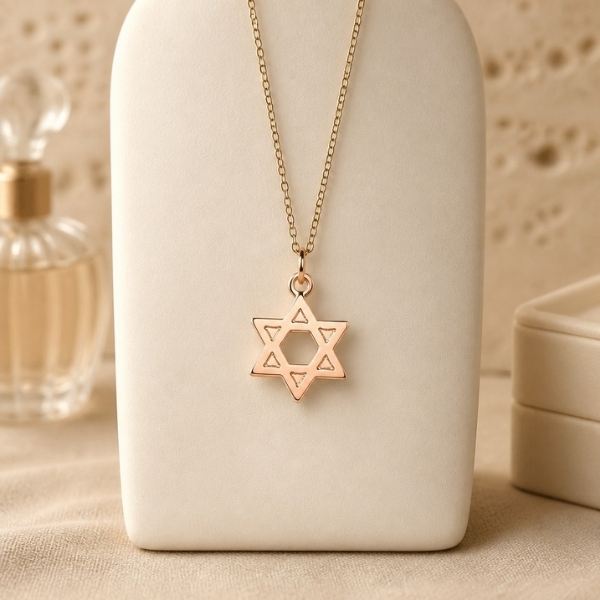 Star of David Charm Necklace
