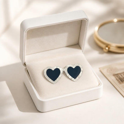 Retro Heart Sunglasses Pin