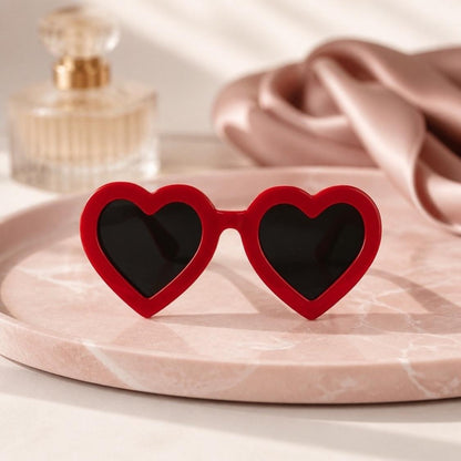 Retro Heart Sunglasses Pin