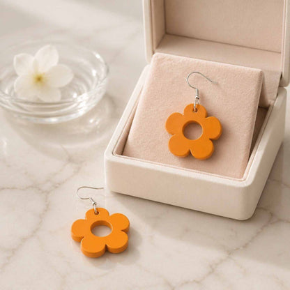 Bloom Flower Midi Earring & Necklace Set