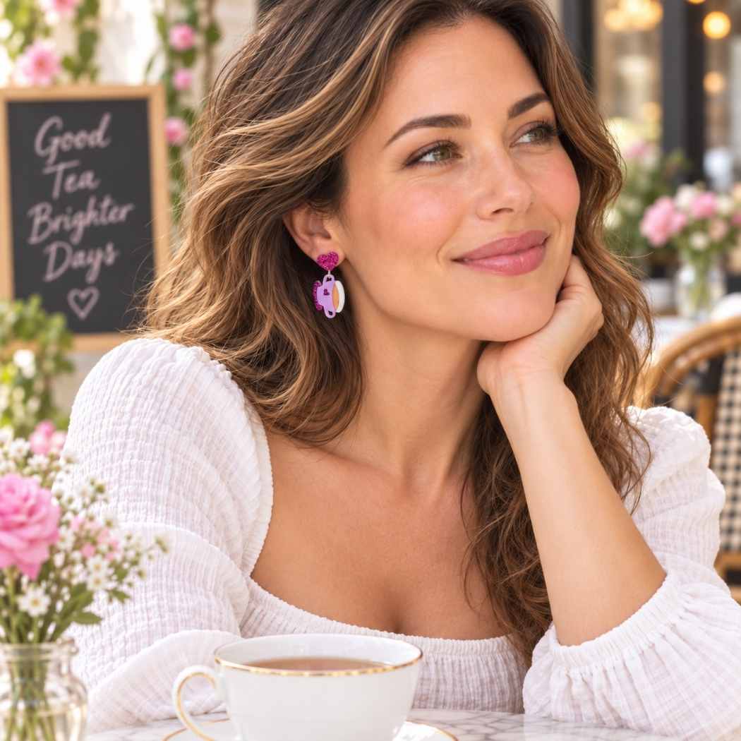 Tea Time Mismatched Earrings – Teapot & Teacup Drops