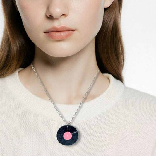 Vinyl Record Necklace
