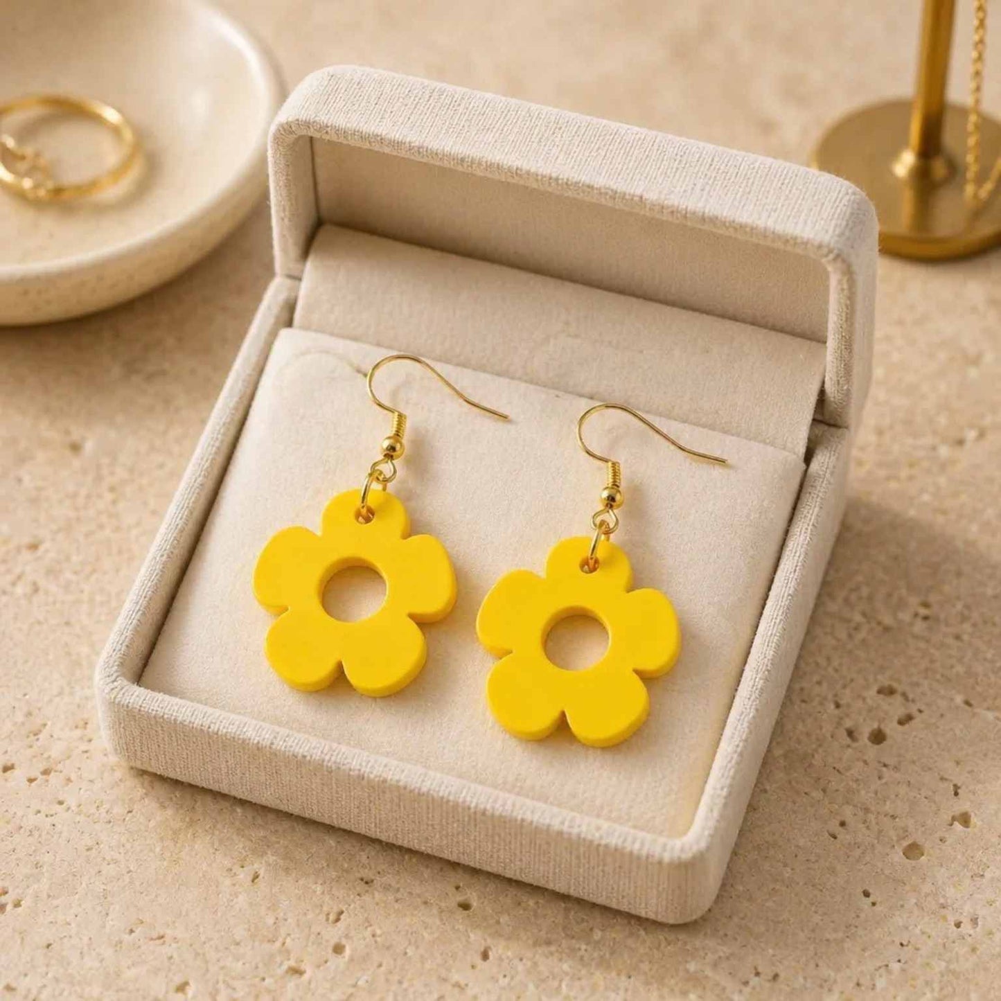 Bloom Flower Midi Earring & Necklace Set