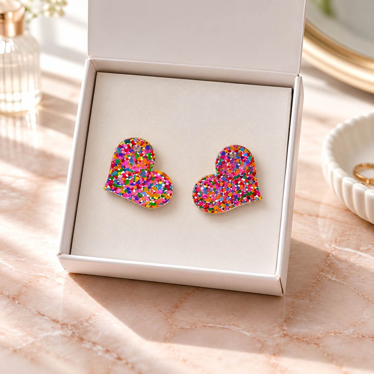 Heart Stud Earrings