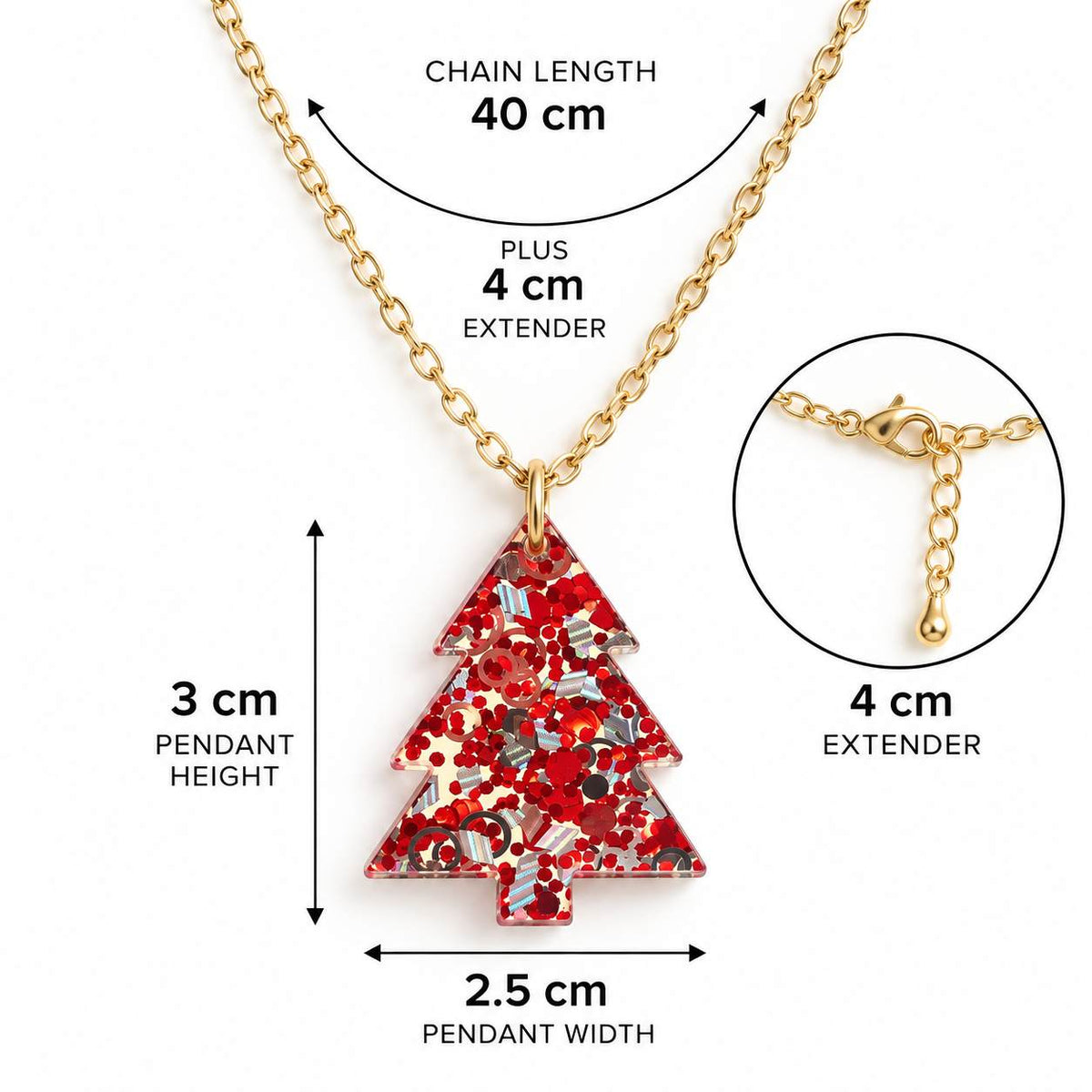Christmas Tree Necklace - PREORDER SPECIAL