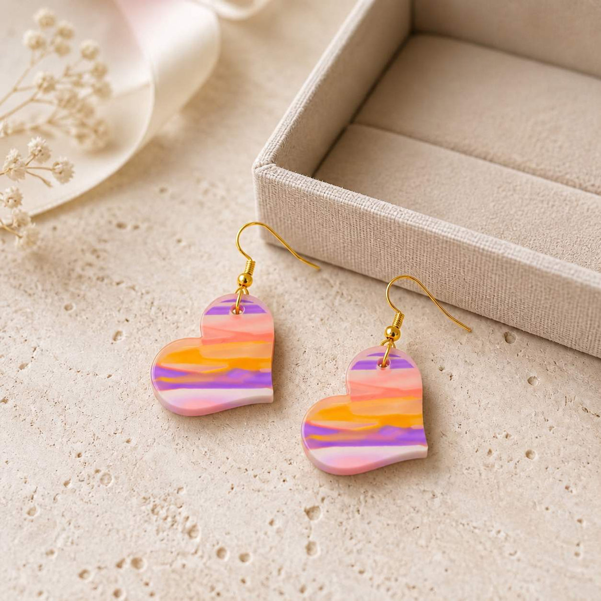 Love Heart Earrings | Dangles