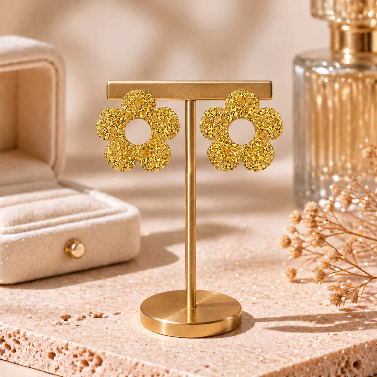 Bloom Flower Earrings – Studs