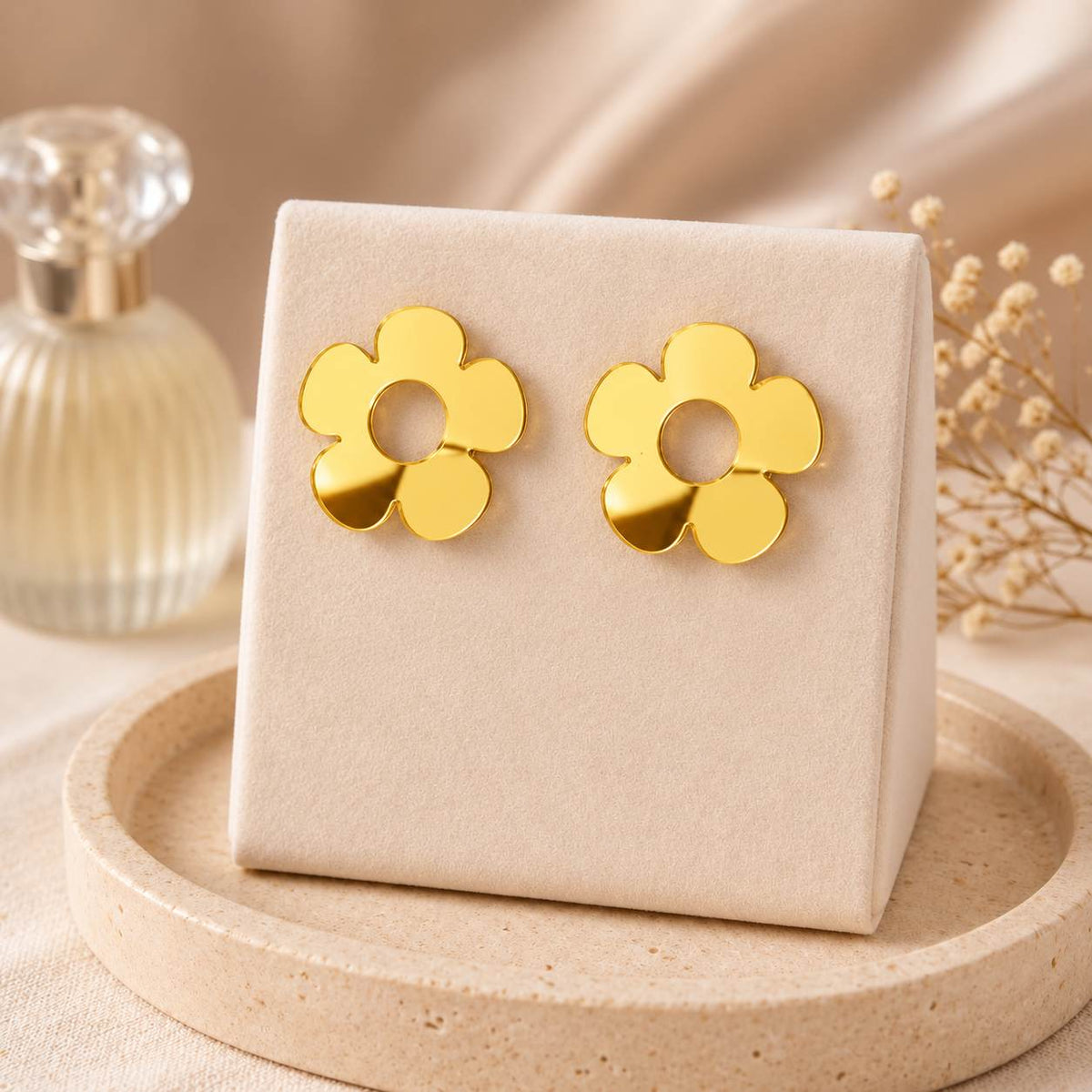 Bloom Flower Earrings – Studs