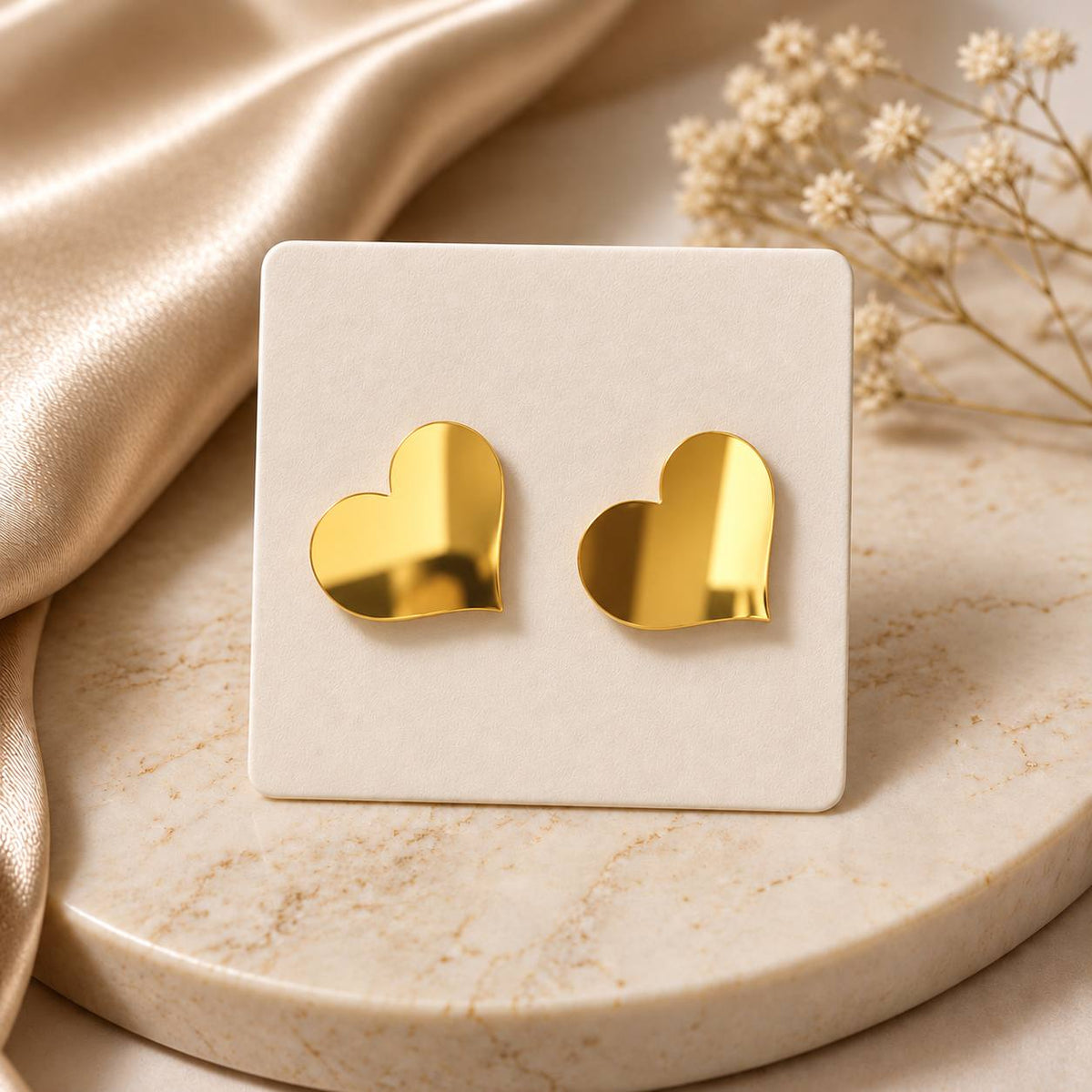 Heart Stud Earrings
