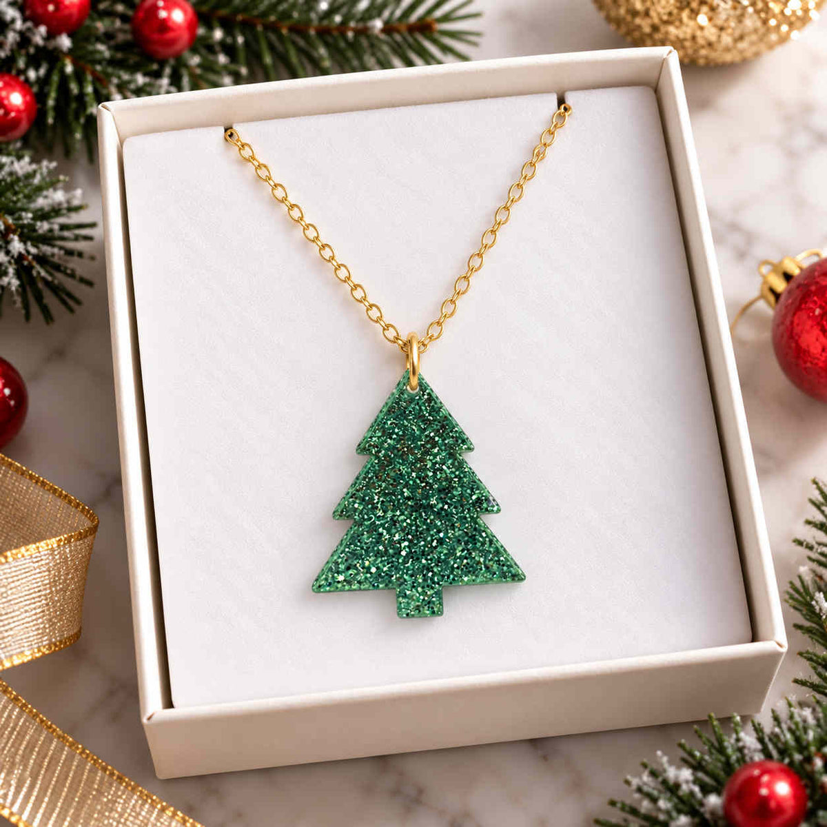 Christmas Tree Necklace - PREORDER SPECIAL