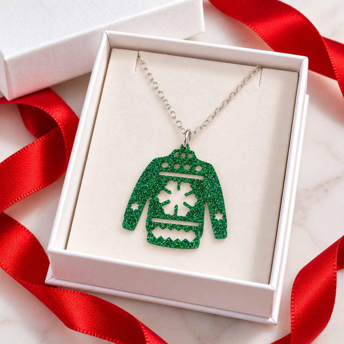 Christmas Sweater Necklace - PRE ORDER
