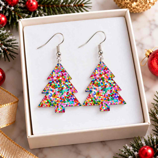 Christmas Tree Earrings - PREORDER