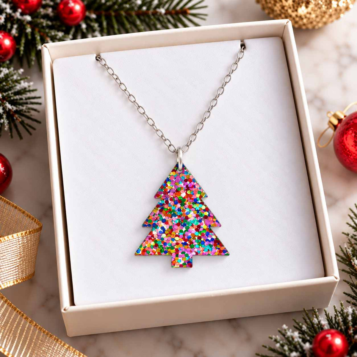 Christmas Tree Necklace - PREORDER SPECIAL