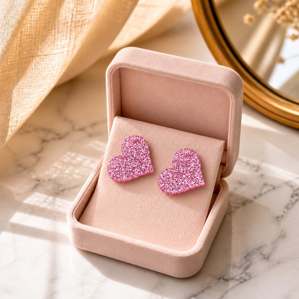 Heart Stud Earrings