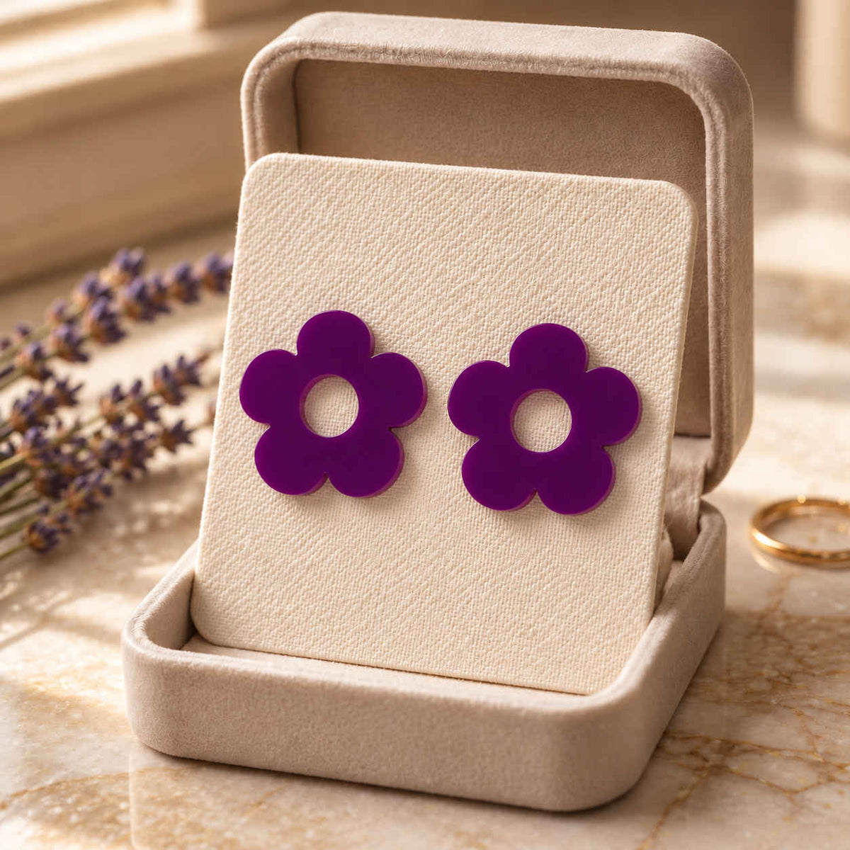 Bloom Flower Earrings – Studs
